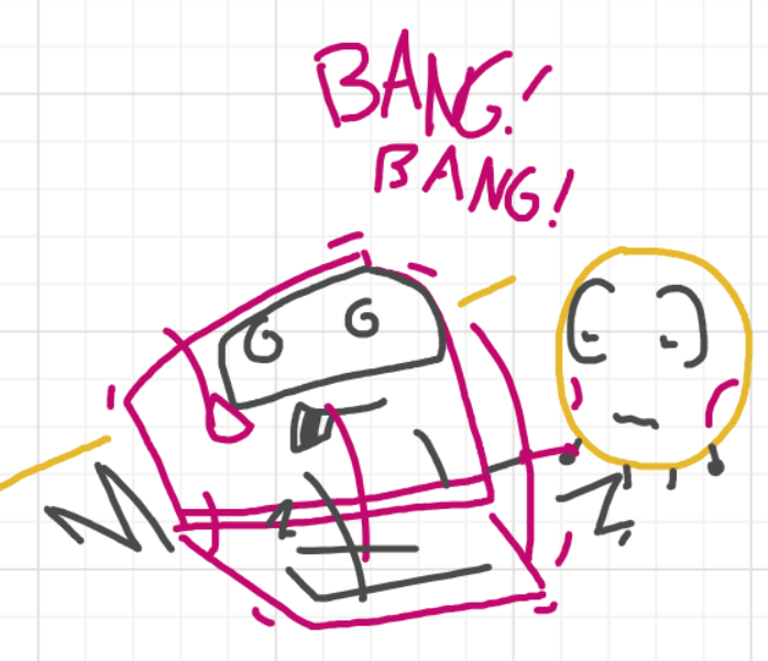 A panel from Running Duos, episode four of the Board Boards object show by Furretwalk/WalkingFurret.